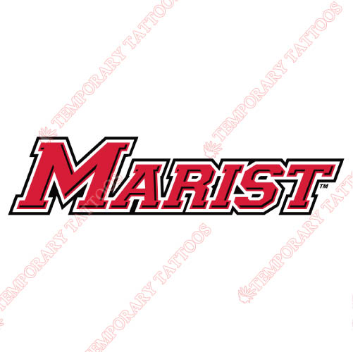 Marist Red Foxes Customize Temporary Tattoos Stickers NO.4951